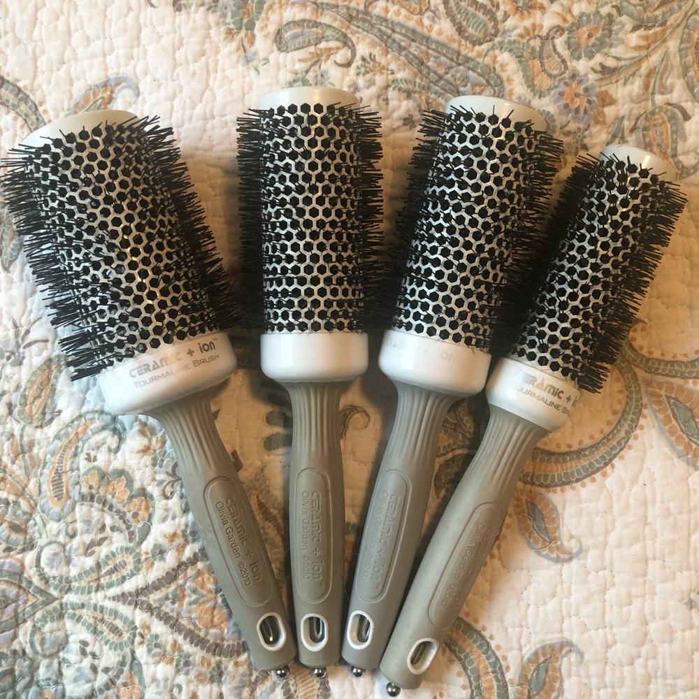 Ceramic Ion round brushes set of 4